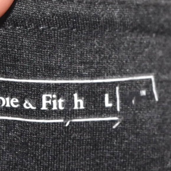 Abercrombie & Fitch Track Leggings L Gray White Side Stripe Modern Slim Joggers - Picture 8 of 8